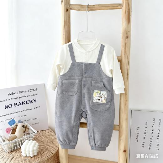 Cucutas男婴童连体服CY25AUW226牛仔蓝66#-90# 商品图0