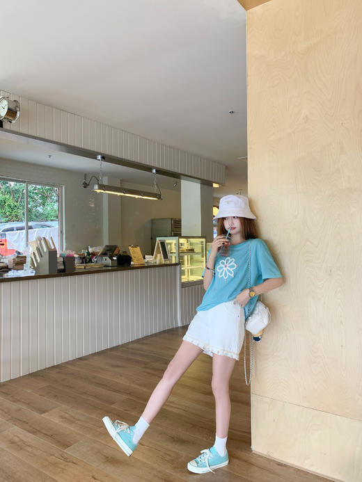 <曾小咸推荐>韩系小清新宽松休闲短袖T恤 商品图14