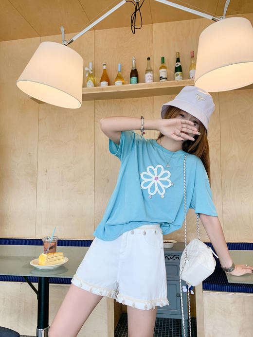 <曾小咸推荐>韩系小清新宽松休闲短袖T恤 商品图13