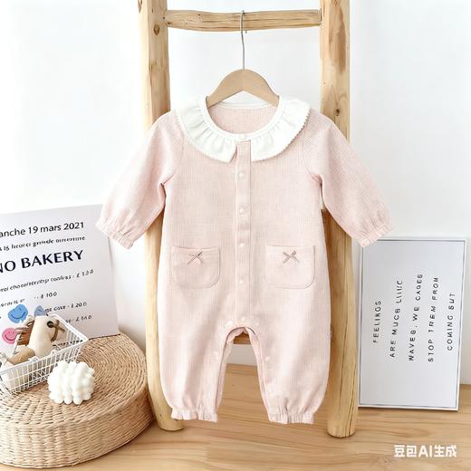 Cucutas女婴童连体服CY25AUW002粉白色调66#-80# 商品图0