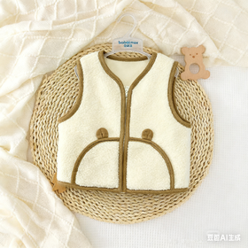 Cucutas幼童针织马甲CY25AUW527浅驼90#-120#