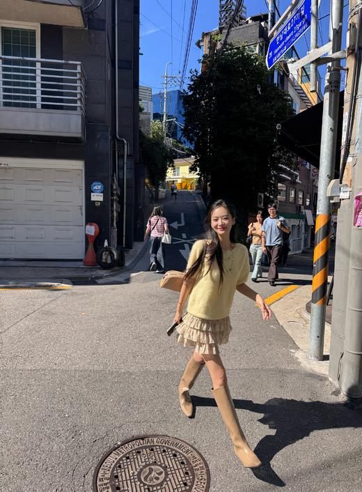 Read Nameless/羊绒宽松短袖 鹅黄色 2025/9/18 商品图10