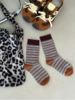 💰29.9/4双！🌸【入秋必备】美式复古感茶棕条纹袜4双💥Chao浓早秋氛围！巨巨巨巨美的配色，😎太戳心巴啦！ ✅精梳棉的质感，百搭无骨中筒袜 商品缩略图4