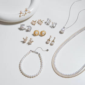 【买2送1】MS Lemuguet铃兰小姐 设计款珍珠首饰，带证书、礼盒，2025春夏新款，天然淡水珍珠耳钉、项链、手链