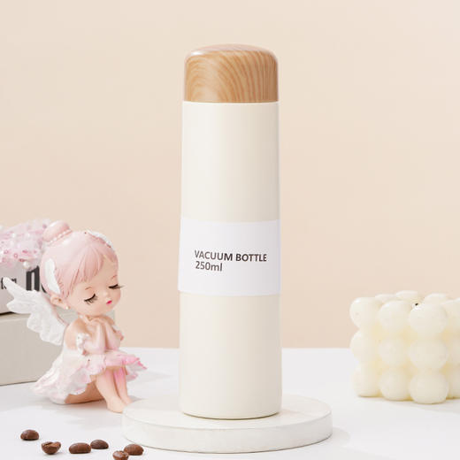 【日常饮水304不锈钢保温杯】小巧便携学生情侣水杯 女高颜值木纹迷你口袋杯 商品图10