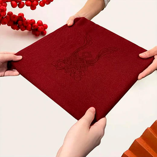 八吉祥文殊剑围巾披肩一物两用180*100cm 80%精疏棉 商品图3