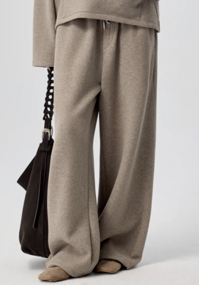 Simple Project/Y25151/零压云感抽绳阔腿卫裤