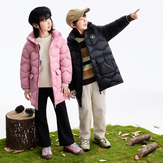 男女童长款羽绒服冬季新款安奈儿童装EM545631 商品图6