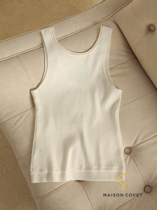 MAISON COVET U领宽边羊毛打底上衣 商品图2