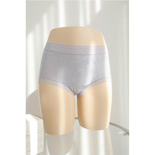 【3条装】 莫代尔裸感提花内裤 10A呵护 藏红花里裆 立体提花工艺 3D包臀不卡档 商品图8