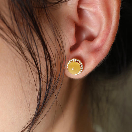 ZP珠宝 蜜蜡系列 金黄蜜蜡如月圆满 商品图4