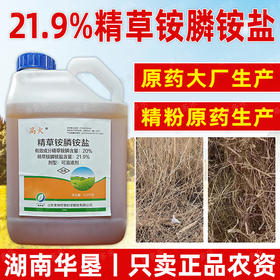 正品21.9%精草铵膦铵盐果园柑橘园非耕地除杂草灭生性除草剂农用