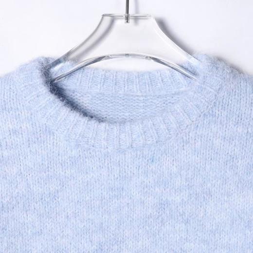 22625SDSA男士秋冬新款痞帅男装极简风宽松圆领针织衫纯色毛衣气质百搭 商品图1