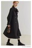 【秋上新】软料挺括有骨感风衣！！90100英伦风双排扣设计感长款风衣外套-喜出 商品缩略图1