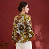 QS秋冬新款25真丝丝绒烫金印花外套女新中式复古上衣1805 商品缩略图2