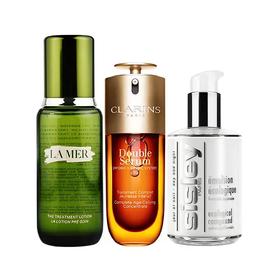【全球购A义乌】【铁三角】海蓝之谜精粹水150ml+希思黎全能乳液125ml+娇韵诗(第九代)经典双萃精华50ml 请单拍-合并订单不发货