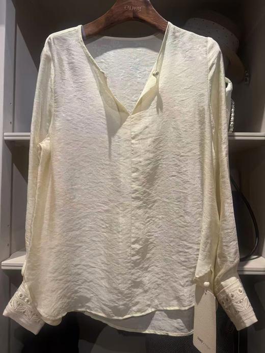 【门店同款】ENJOY夏季云敛-春光推盏袖口刺绣上衣 162350476 商品图0