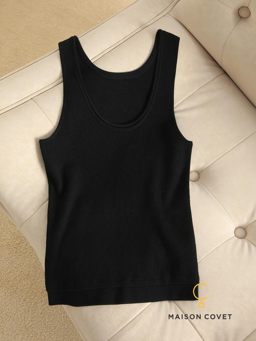 MAISON COVET U领宽边羊毛打底上衣 商品图5