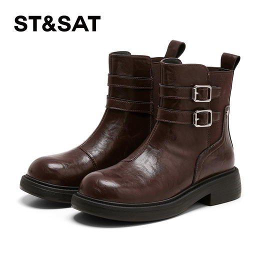 星期六时髦双扣带干练切尔西SSD4116CBD 商品图10