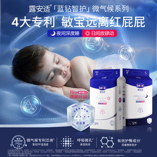 【重磅新品】露安适智护安敏微气候纸尿裤拉拉裤NB/S\M\L\XL\2XL\3XL码滋养肌肤远离红屁屁 商品图5