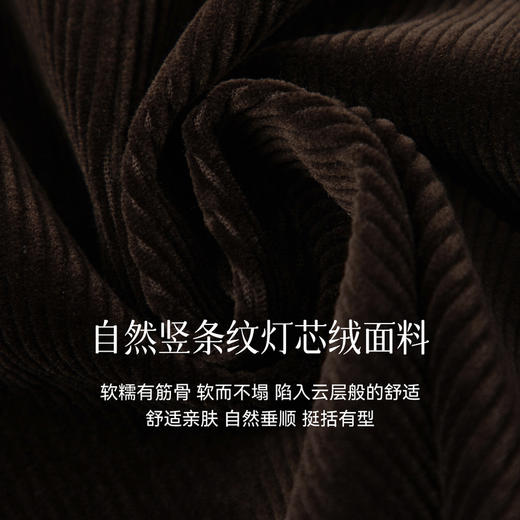 【严选】孟子义代言诗凡黎灯芯绒直筒休闲裤2025秋冬新款百搭美拉德风长裤7G9351291 商品图4