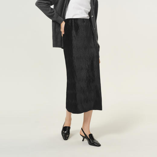 【商场同款】伊芙丽冬梭织中裙1FA141051 商品图3