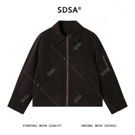 SDSA男士秋冬新款痞帅男装复古简约拉链夹克设计师百搭休闲外套