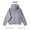 SDSA男士秋冬新款痞帅男装潮牌磨破拉链连帽卫衣百搭开衫外套时尚 商品缩略图4