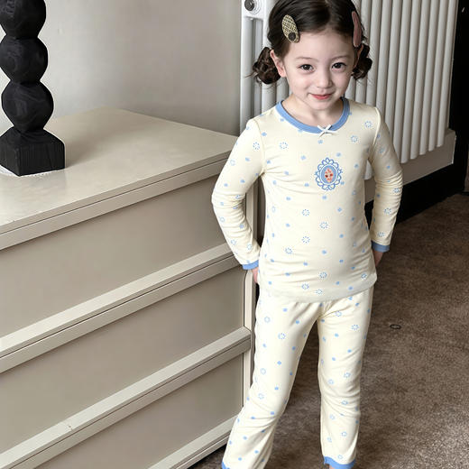 （两套5折）儿童睡衣套装纯棉 女童无骨家居服两件套 男宝宝秋衣秋裤内衣套装 商品图6