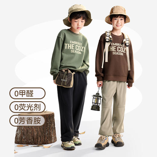 男童圆领长袖卫衣秋季新款安奈儿童装EB531546 商品图3