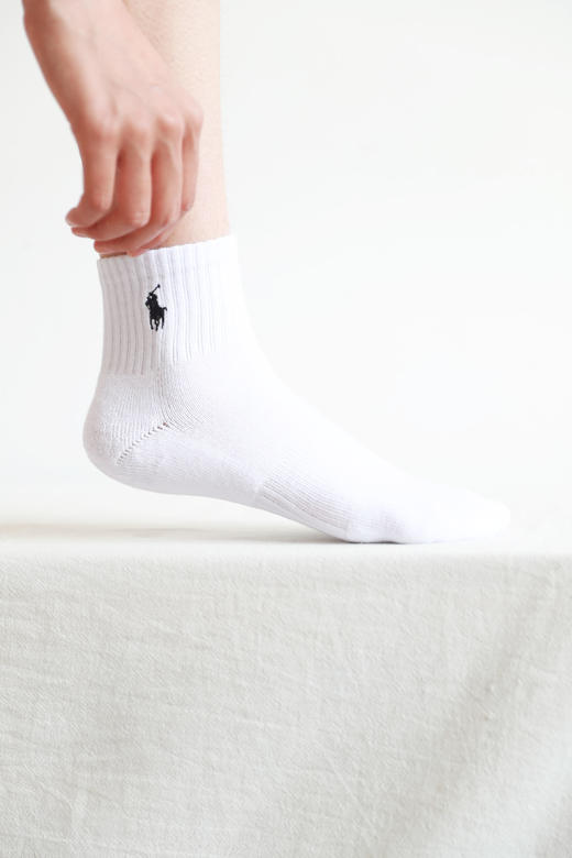 软支撑设计，放松整个脚掌。三双入毛巾底小标刺绣运动袜C091768 商品图11