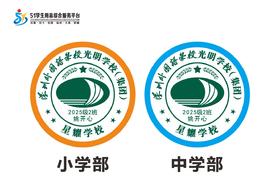 定制深圳外国语学校光明学校（集团）星耀学校校徽布贴缝制包邮51