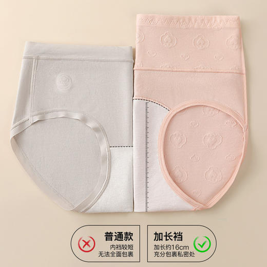 星河永宁 4条装(VIP) 100%棉加长裆女士内裤亲肤透气舒适无痕棉柔内裤女 商品图4