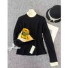 S.Y.C【黑天鹅】100美丽诺羊毛女士紧身T恤长袖针织内搭 商品缩略图1