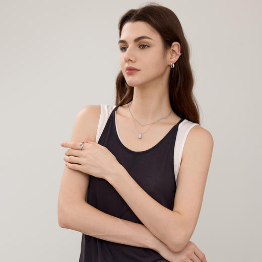 ARSIS｜流光系列 流光水滴开口戒 商品图3