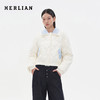 HERLIAN 2025秋季新品女士格纹拼接设计绗线羽绒服 商品缩略图0