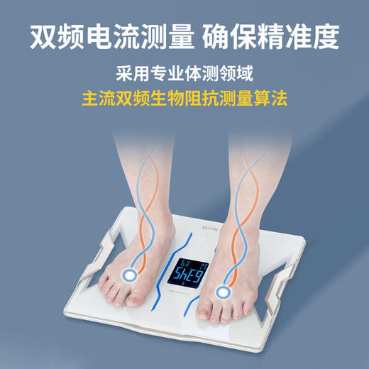 百利达RD-954LS 专业智能人体电子秤体脂秤 减肥专用精准 健康检测家用 双频四电极 日本品牌 白色_MW 商品图2