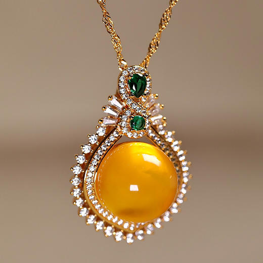 ZP珠宝 蜜蜡系列 金黄蜜蜡如月圆满 商品图1