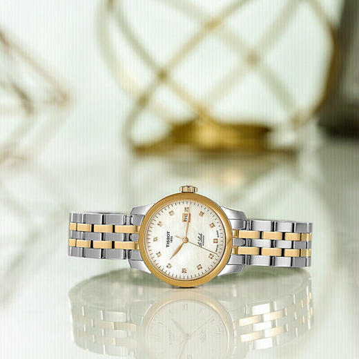 天梭(TISSOT)力洛克系列钢带机械女表T006.207.22.116.00 商品图2