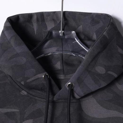 SDSA男士秋冬新款痞帅男装轻奢迷彩抽绳连帽卫衣字母潮牌经典上衣 商品图2