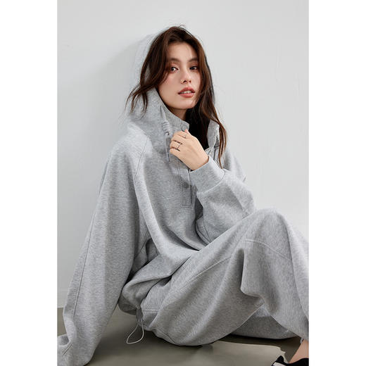 VICTORIA&VERA秋季【像素星宠】加厚腊肠狗卫衣套装 | 3D立体刺绣连帽衫+香蕉裤通勤运动锁温神器 商品图5