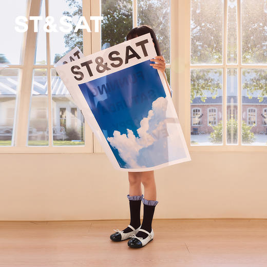 【童鞋】星期六可爱菱纹格蝴蝶结女童玛丽珍SSD3191U1L 商品图5