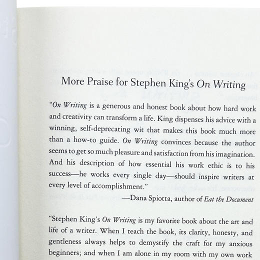 写作这回事 英文原版 On Writing 斯蒂芬金创作生涯回忆录 Stephen King 英文版进口原版英语书籍 商品图2