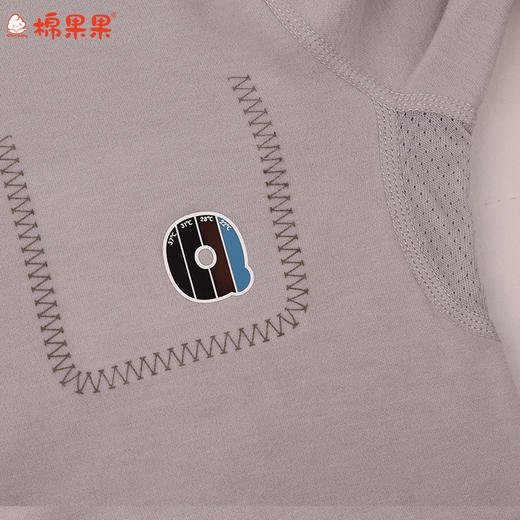 棉果果冬季新品羊绒蚕丝柔软保暖100-130码小童蚕丝羊绒套头套装M411302425681 商品图2