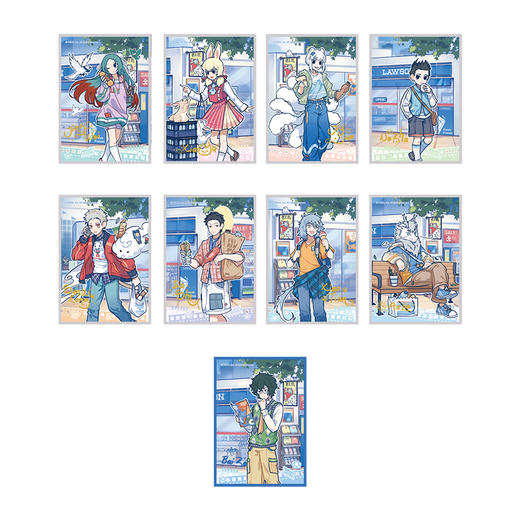 《非人哉官方店》罗森联名食光小铺色纸盲盒星幻膜动漫周边板收藏摆件 商品图4