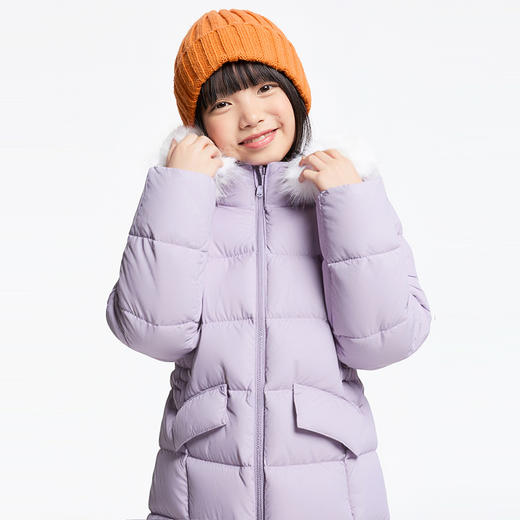 女童中长款羽绒服冬季新款安奈儿童装EG545626 商品图3