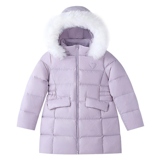 女童中长款羽绒服冬季新款安奈儿童装EG545626 商品图6