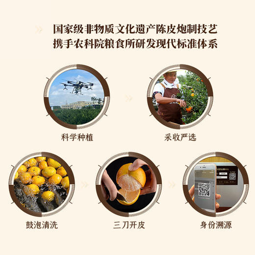 广东 新会陈皮村 2020年新会三江陈皮至臻款(盒装)50g 商品图1