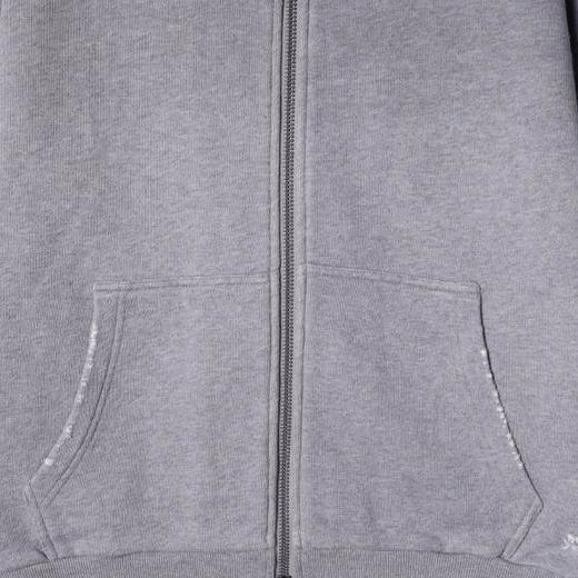 SDSA男士秋冬新款痞帅男装潮牌磨破拉链连帽卫衣百搭开衫外套时尚 商品图2