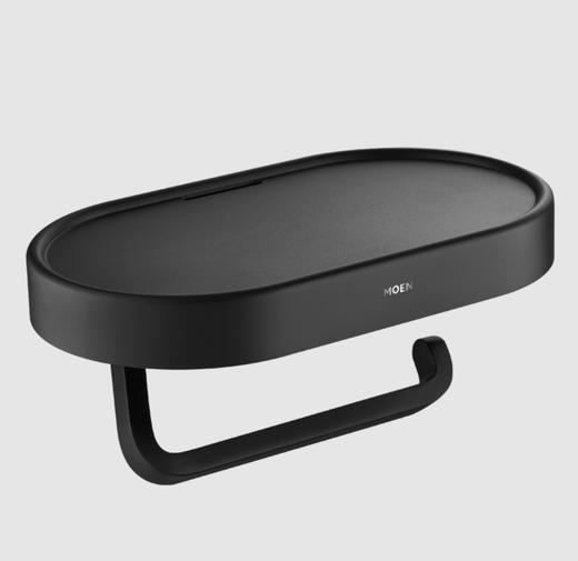 摩恩艾丽莎带平台厕纸架ACC2410BLK曜石黑 商品图1